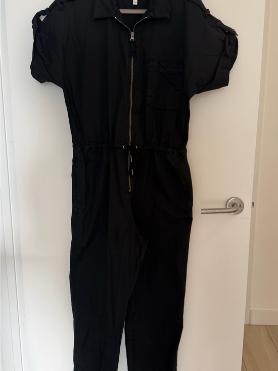pistola Pants - Pistola Black Short-Sleeve Jumpsuit